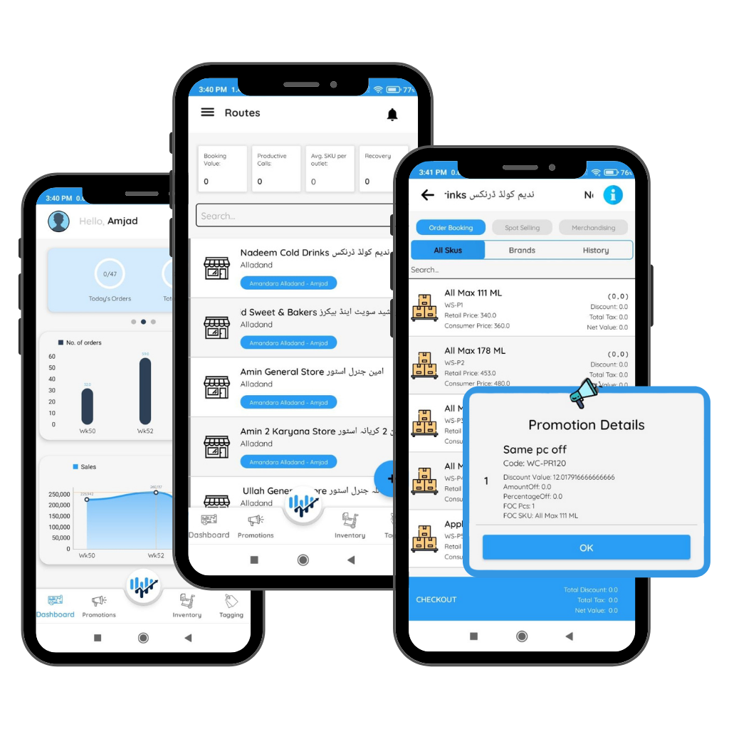 SalesAssist Mobile App Mockups